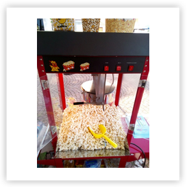 MACCHINA POP CORN CON CARRELLO PROFESSIONALE – HAPPY AIR – VENDITA -   - happyhop, noleggio, gonfiabili, popcorn, zucchero filato